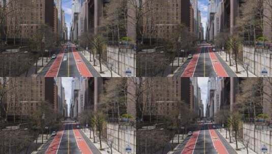 城市街道交通路况的延时拍摄镜头高清在线视频素材下载