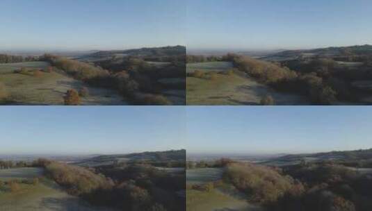 无人机拍摄科茨沃尔德领美景高清在线视频素材下载