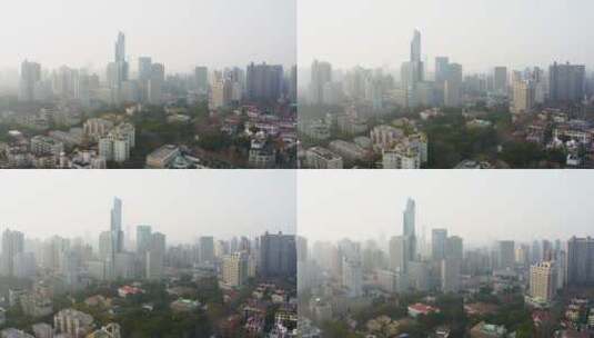 上海法租界武康路街景航拍高清在线视频素材下载