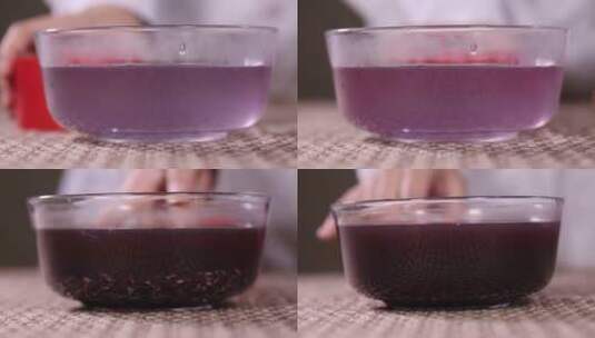 【镜头合集】富含花青素的紫米粥高清在线视频素材下载