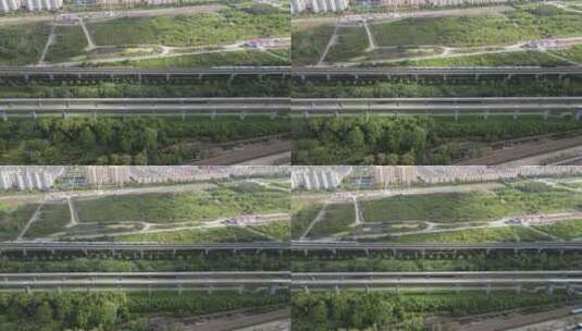 上海地铁线路图4K航拍高清在线视频素材下载