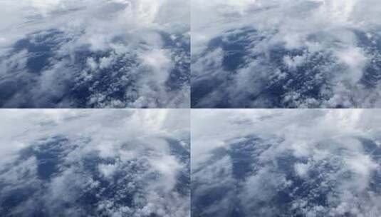 中国民航客机天空俯高清在线视频素材下载