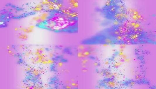 紫色五彩粒子高清在线视频素材下载