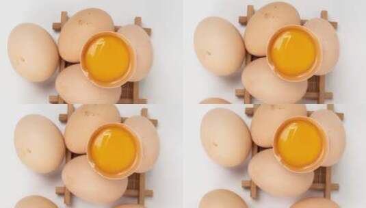 新鲜土鸡蛋4k视频高清在线视频素材下载