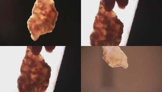 【镜头合集】透光的牛肉薄片嫩肉片高清在线视频素材下载