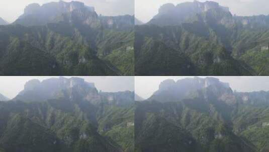 航拍自然风光大山悬崖高清在线视频素材下载
