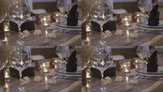 浪漫的烛光晚餐高清在线视频素材下载