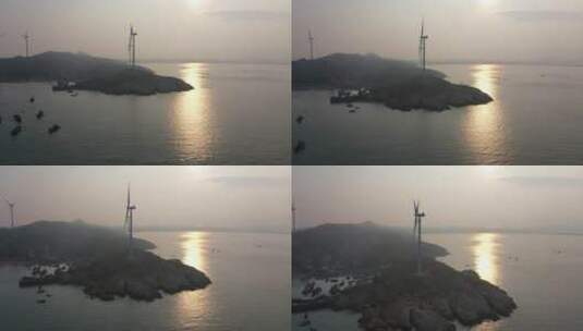 福建 泉州 惠安 风车岛高清在线视频素材下载