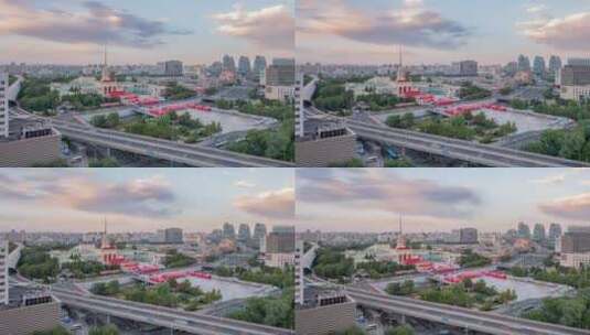 北京展览馆+西直门凯德mall高清在线视频素材下载