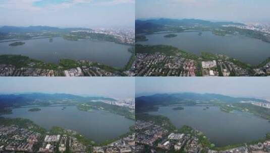 杭州西湖航拍大景合集高清在线视频素材下载