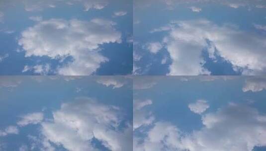 蓝天白云唯美小清晰空镜头延时视频素材高清在线视频素材下载