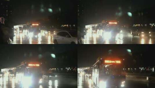 雨夜的街头高清在线视频素材下载