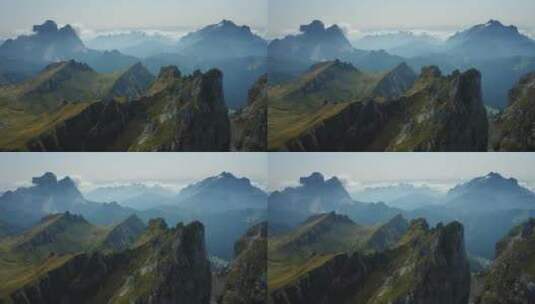 山脉的壮丽景观高清在线视频素材下载