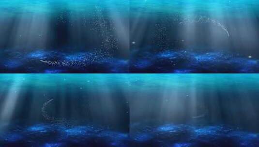 海底光线高清在线视频素材下载
