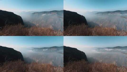 山顶峡谷延时视频高清在线视频素材下载