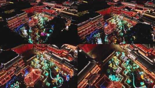 2023上海豫园城隍庙豫园灯会元宵节灯会高清在线视频素材下载