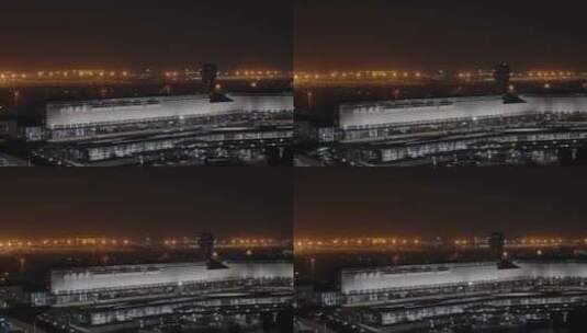 虹桥机场延时上海延时夜景延时高清在线视频素材下载