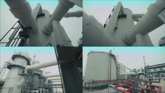 天然气处理厂石化化肥管道炼油厂重工业厂高清在线视频素材下载