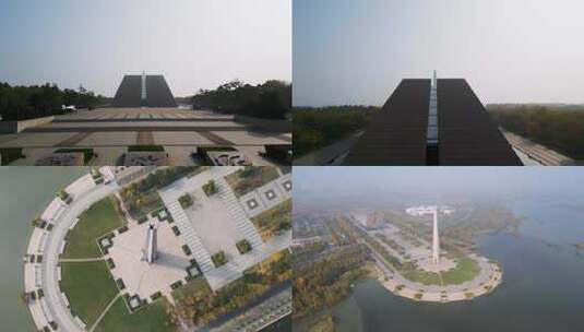 巢湖渡江战役纪念馆高清在线视频素材下载