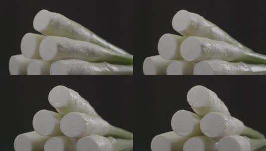 茭白 菰 水生蔬菜LOG视频素材高清在线视频素材下载