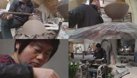 6507 陶瓷 手工制作 陶器 瓷器高清在线视频素材下载