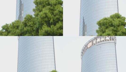 中国银行大楼上海浦东陆家嘴高清在线视频素材下载