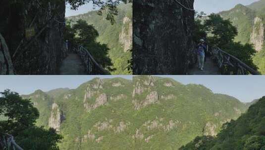 浙江温州楠溪江自然风景，龙湾潭高清在线视频素材下载