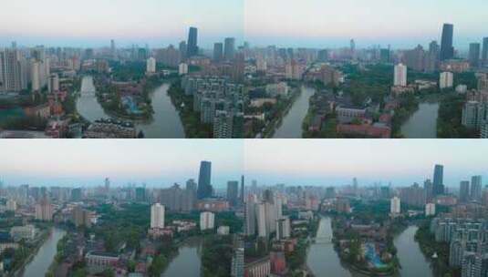 上海市 普陀区 苏州河 苏河湾高清在线视频素材下载