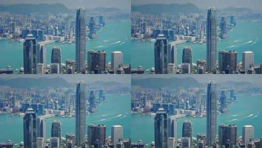 【正版素材】香港大景全景大气俯拍高清在线视频素材下载