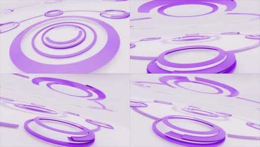 干净的未来圈紫色背景高清在线视频素材下载