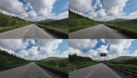 【4k】开车沿途风景第一视角高清在线视频素材下载