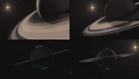 土星-3D模拟真实星系高清在线视频素材下载