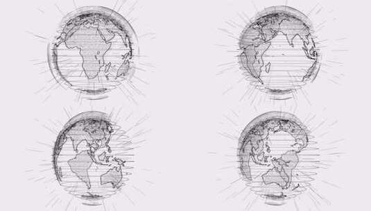 数字粒子地球动画。Vd 27高清在线视频素材下载