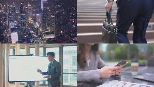 商务人士会议室汇报讲解日常工作高清在线视频素材下载