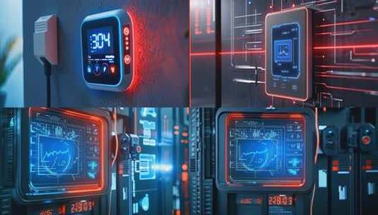 智能家庭中控系统 智慧家居 家庭数据中心高清在线视频素材下载