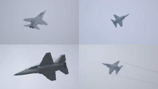 4K超稳：中国航展空军教练10教练机高清在线视频素材下载