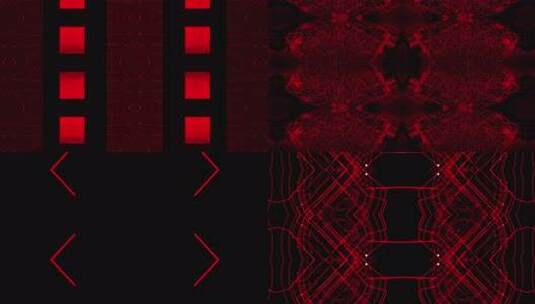 13 4K红黑线条几何动态背景高清在线视频素材下载