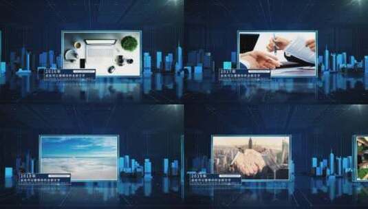科技城市企业时间线2高清AE视频素材下载
