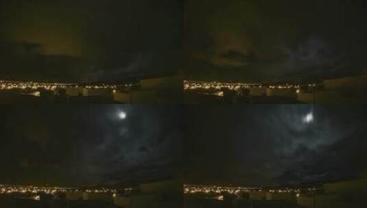 傍晚时的天空及城市高清在线视频素材下载