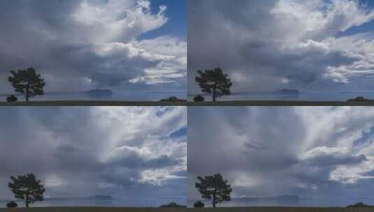 大雨来临前的天空延时高清在线视频素材下载