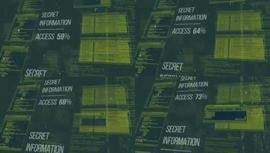 通过互联网入侵秘密信息数据库高清在线视频素材下载