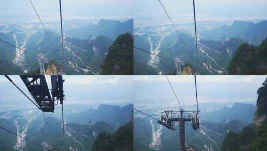 湖南 张家界 天门山 5A 景区高清在线视频素材下载