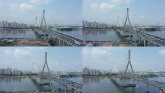 广州番禺大桥高清在线视频素材下载