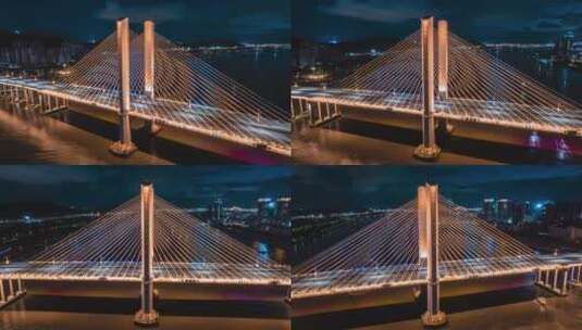 横琴大桥（环绕延时）0819高清在线视频素材下载