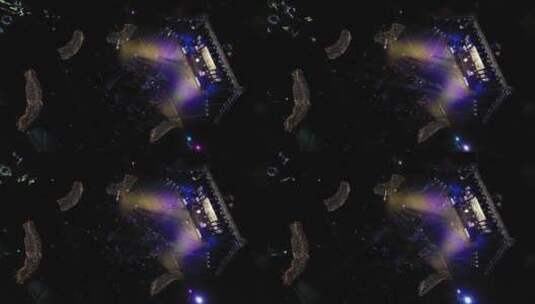 小型演唱会音乐会航拍高清在线视频素材下载