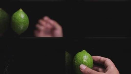 青柠檬 lime 尤力克  升格100帧高清在线视频素材下载