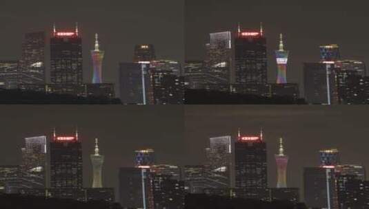 广州高楼大厦地标遇到暴雨天高清在线视频素材下载