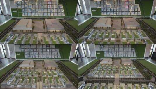 建筑模型航拍中国农机博览城内置景高清在线视频素材下载