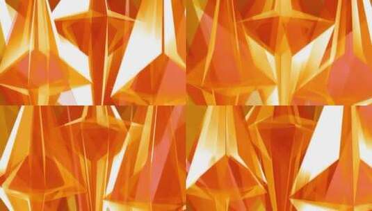 橙色菱形简朴风格高清在线视频素材下载
