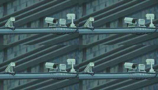 城市交通信号灯监控高清在线视频素材下载